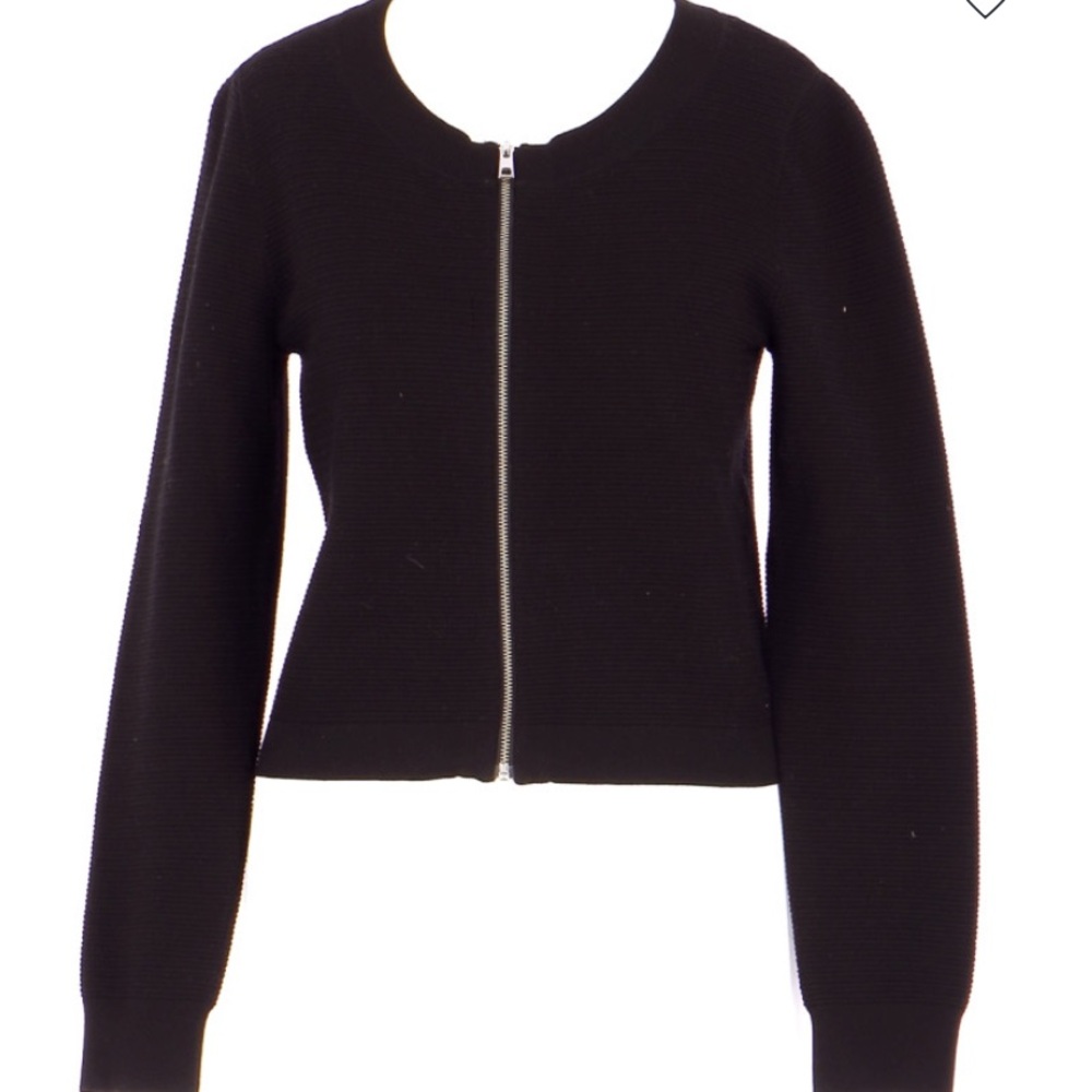 Claude Pierlot Paris Cropped Zip Cardigan